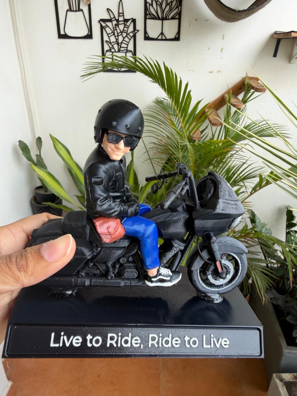 Figurine with Vehicle