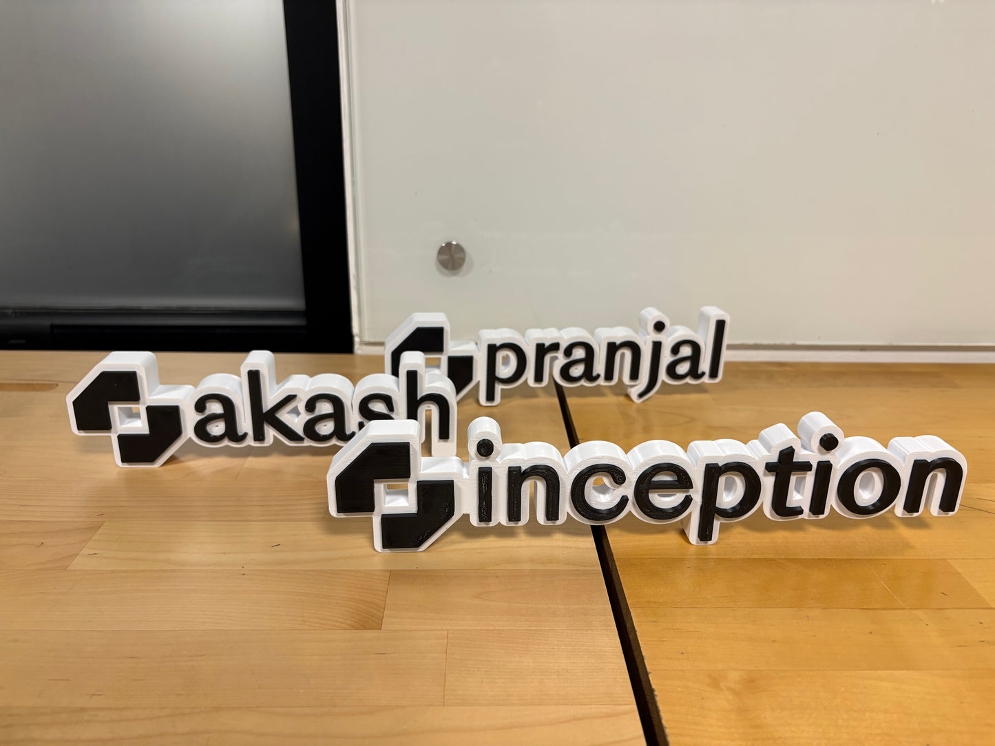 Company Branded Name Sign for Desk