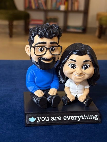 Couple Mini-Me Figurine