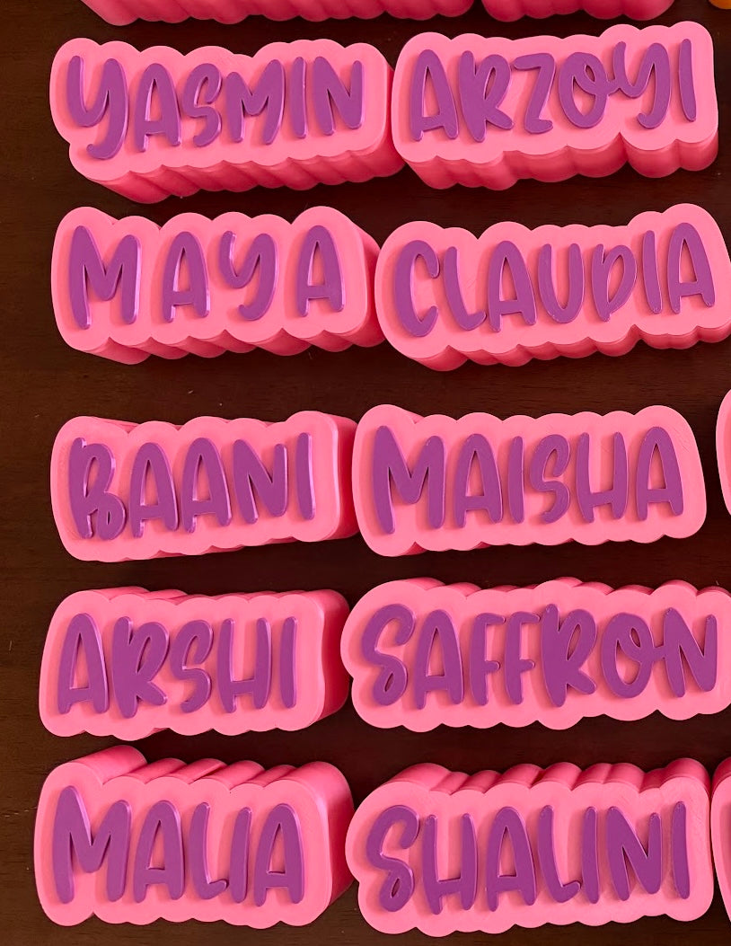 Name sign piggy bank