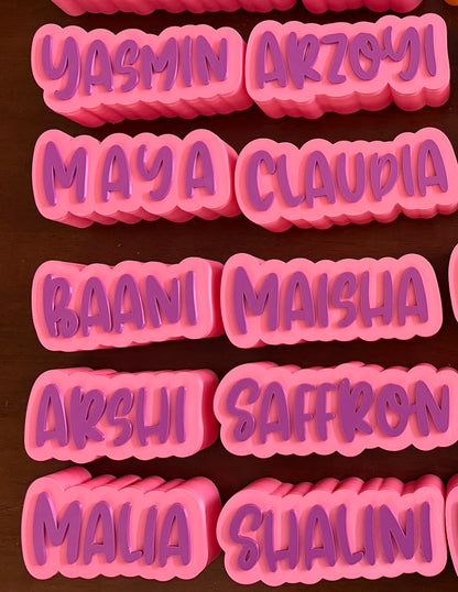 Name sign piggy bank