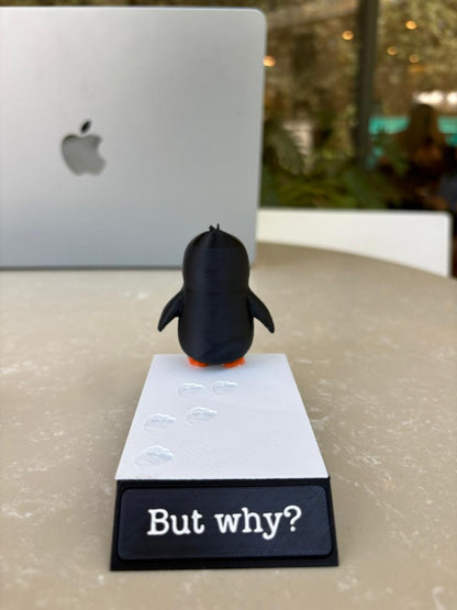 "But Why?" Nihilist Penguin Figurine