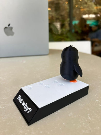 "But Why?" Nihilist Penguin Figurine