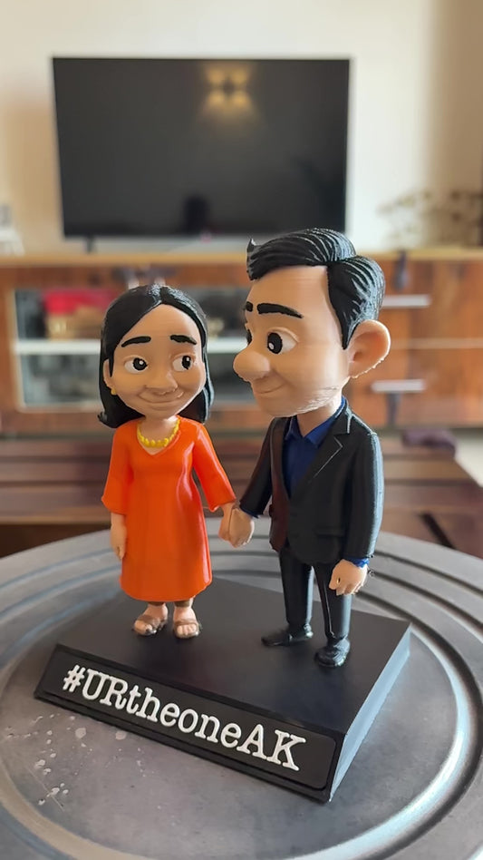 Couple Mini-Me Figurine