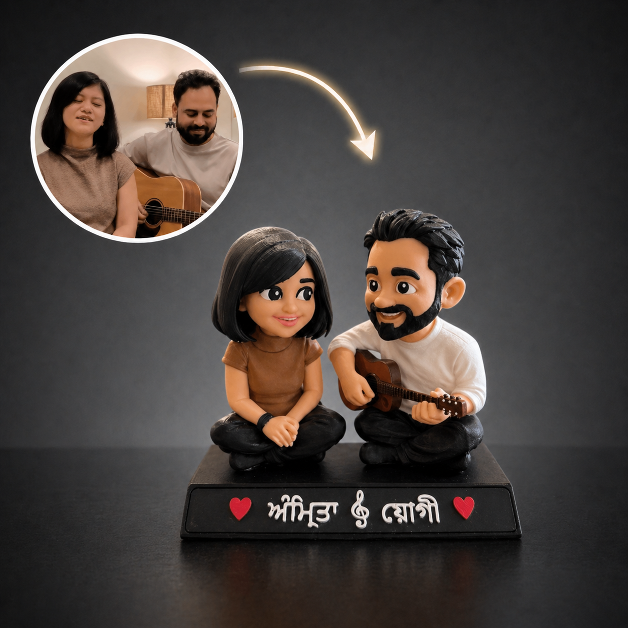 Custom figurine portrait