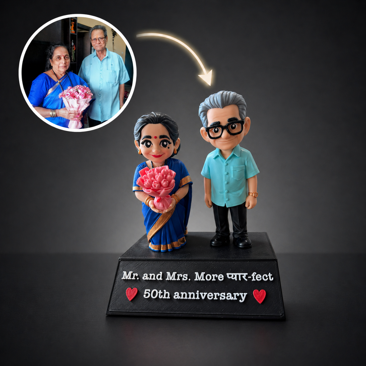 Custom figurine portrait